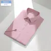 Camisa Oxford de Algodón Lavada con Enzimas para Hombre de Manga Corta 100% Algodón Casual de Negocios Chaqueta Versátil Camisa para Hombre