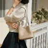 2026 Nuevo Diseño de Nicho Bolso Tejido Moda Versátil Bolso de Hombro Cruzado Bolso Cubo Bolso Casual