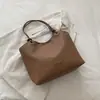 Bolso Cruzado Casual Estilo Coreano Color Sólido 2026 Nuevo Texturizado Casual Gran Capacidad Vintage Chic de Hombro Único para Mujer