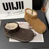 Zapatos de Nieve Birkenstock Algodón para Mujer Felpa 2026 Invierno Más Terciopelo Engrosados Cálidos Suela Gruesa Botines Cortos Cuero Escarchado Elegantes