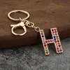 Amazon Transfronterizo Color Nuevo Diamante 26 Letras Llavero de Moda y Exquisito Colgante para Bolsa Letra Inglés