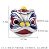 Al por mayor plata pura S999 cuentas Xingshi moda nacional color pegamento crema 3D danza del león estilo chino accesorios para pulsera DIY