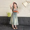 Vestido de Verano Aimo Beibei 2026 para Niñas Mayores, Vestido Retro de Moda, Vestido Casual de Peto de Mezclilla Estilo Coreano