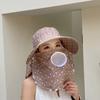 Chapéu de Sol Novo 2025 com Aba Grande Feminino de Verão para Bicicleta com Cobertura Facial Anti-Ultravioleta Chapéu de Sol com Aba Grande Chapéu Fresco para Colheita de Chá
