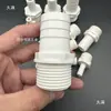 Conector de púas de rosca externa de plástico 1/2 pulgada, 3/4 pulgada, 1 pulgada Boquilla de agua con rosca externa para manguera roscada, Boquilla de agua de PVC con cabeza verde, Boquilla de aire