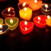 Atacado do Fabricante Velas de PVC em Formato de Coração Velas Pequenas Românticas Qixi Dia dos Namorados Palco de Pedido Palavras Velas Pequenas Adereços