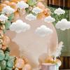 Nuvens e Gotas de Chuva de Feltro Personalizadas Penduricalhos para Quarto de Criança Suprimentos para Festa de Aniversário Decorações de Feltro para Tenda Nuvens Brancas