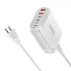 Carregador PD de Nitreto de Gálio 200W Multifuncional 120W 3A3 C Carregador de Mesa 160W Adaptador Multiuso 4C2A
