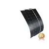 Panel Fotovoltaico Curvable Semiflexible de 535W Panel de Generación de Energía Solar para Techo Exterior Sistema de Generación de Energía Solar