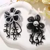 Estilo Coreano Dulce Borla Cuentas de Arroz Borde de Perlas Malla Flor DIY Pendientes Pasador Tocado Broche Accesorios para Ropa