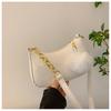 Bolsa pequena de couro envernizado brilhante feminina primavera verão 2024 nova bolsa de axila com estampa de crocodilo para meninas da moda mini bolsa feminina
