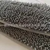 Paño de repuesto para mopa plana de chenilla pequeña, sin necesidad de lavar a mano, doble uso para húmedo y seco, paño de fibra para mopa, tela de chenilla engrosada