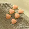 Brincos de Aço Inoxidável Estilo Retro Ins com Pingente de Borla e Gotejamento de Óleo em Formato de Coração Banhados a Ouro 18K Coração de Pêssego Brincos de Alto Padrão