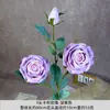 Decoración de Boda Simulada de Rosa Kabu de 3 Cabezas Flor Falsa Flor Artificial Día de San Valentín Chino Rosa Individual Flor Artificial