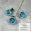 Flor de Peônia Simulada de Três Cabeças Austin Novo Produto Transfronteiriço Decoração de Mesa Coroa de Flores para Casamento Estúdio Decoração de Parede