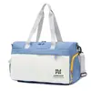 Nueva Bolsa Casual de Viaje para Mujer, Bandolera Cruzada al Hombro, Bolsa de Equipaje de Gran Capacidad, Bolsa Deportiva de Yoga Fitness de Color Contrastante Venta al por Mayor