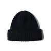 Gorro tejido simple gorro de lana color liso Retro japonés todo partido gorro apilado protección para las orejas punta cerrada cálido gorro para el frío hombres y mujeres