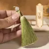 Borla Pequeña de 8 cm Flecos Material Hecho a Mano para DIY Estilo Antiguo Bolsita de Aromas Abanico Pasador Marcapáginas Colgante para Ropa Decoración de Borla