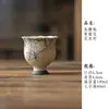 Glacê de Caramelo Wisteria Pintada à Mão Cerâmica Master Cup Cor Subglacê Azul e Branco Vermelho Flint Caneca Alta Conjunto de Chá para Casa Retro