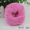 Al por mayor bebé 8 hebras bola de algodón hecho a mano accesorios para el cabello diy muñeca ganchillo tejido suéter de bebé hilo de ganchillo de algodón de ocho hebras