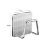 Suporte para esponja de aço inoxidável espessado para cozinha, sem furos, piscina, esfera de aço, pano de prato, esponja, escorredor, suporte de armazenamento