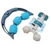 Rolo Massageador de Três Rodas para Coluna Cervical para Relaxamento Muscular de Perna e Panturrilha e Massagem de Meridianos