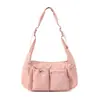 Bolsa Transversal Casual Estilo Japonês para Homens, Mochila Impermeável de Grande Capacidade para o Dia a Dia, Bolsa de Ombro Multibolsos Estilo Workwear para Mulheres, Bolsa Mensageiro