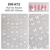 Pegatinas para Uñas de Lazo Lineal, Simples y Versátiles, Pegatinas Versátiles para Uñas de Lazo, Estilo Joyería Dh