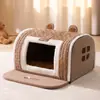 Cama para perro grande transfronteriza de otoño e invierno, cálida y acogedora, adecuada para razas medianas a grandes, con cajones, diseño de sueño profundo, también adecuada para gatos y otras mascotas