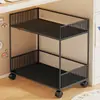Prateleira de armazenamento para mochilas, um item essencial para organizar livros de estudantes, um pequeno carrinho de chão para a sala de aula, com rodas e grande capacidade para guardar livros sob a mesa.
