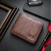 Nueva Cartera Corta con Cremallera para Hombre Moderna de Gran Capacidad con Múltiples Ranuras para Tarjetas Cartera para Tarjetas de Crédito