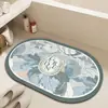 Tapete Macio Absorvente de Terra de Diatomáceas Universal, Tamanho Pequeno, Lavável, Resistente à Sujeira, Tapete de Chão Antiderrapante, Especificamente para Uso no Banheiro