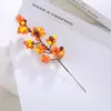 Galhos de Natal com Frutas Vermelhas Artificiais, Frutos de Azevinho, Arranjos de Flores Balde da Fortuna de Ano Novo, Decoração de Casa, Enfeites de Flores Artificiais, Flores Secas