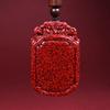 Colgante Cabeza de Buda de Arena de Cristal de Cinabrio Crudo Chapado en Oro Colgante Collar de Arena de Cristal Regalo Unisex Venta al por Mayor Dropshipping