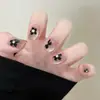 Manicura Uñas Portátiles Ojo de Gato Parches de Uñas Hechos a Mano Color Champaña Uñas Postizas Mayoreo Extraíbles y Versátiles