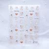 Pegatina de arte de uñas tridimensional con relieve 5D conejo blanco toffee hasta taza de papel de pato oso calcomanía para uñas se puede aplicar en la cara