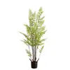 Árbol Artificial Helecho Persa Cola de Caballo Árbol de Maidenhair Helecho Mono Dorado Planta Verde para Paisajismo Decoración de Piso para el Hogar Planta en Maceta