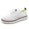 2025 Novos Sapatos Casuais Masculinos Leves de Renda com Cadarço Transfronteiriços Respiráveis Fly-Knit Tamanho Grande Mocassins Masculinos
