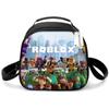 Bolsa de Almuerzo para Estudiantes de Primaria, Bolsa de Picnic, Bolsa de Hielo Redonda, Bolsa Térmica con Estampado Divertido, Bolsa de Hombro Única, Bolsa de Almuerzo de Dibujos Animados