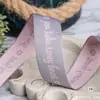 Cinta de poliéster y algodón de doble cara bicolor con letras inglesas importada de Corea del Sur, accesorios para el cabello, lazos DIY, sombreros, ropa, accesorios de embalaje