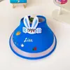 Chapéu de Sol Infantil Desenho Animado, Chapéu de Sol Respirável, Chapéu de Sol para Meninas, Chapéu de Verão Anti-UV com Topo Aberto, Estilo Orelha de Coelho para Mulheres