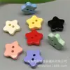 En Stock Botones de Estrella de Cinco Puntas de Dos Ojales Pintados en Spray de Colores Botones de Estrella de Dibujos Animados Botones Decorativos para Camisa y Chaqueta