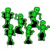 Produtos Quentes Transfronteiriços Crânios Engraçados Luminosos Pessoas Placa de Pátio para Halloween Impermeável Placa de Gramado para Pátio Externo