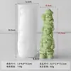Jiahui Beauty Vela Perfumada Aroma de Papai Noel Molde Jenga de Natal DIY Ornamento de Gesso Papai Noel