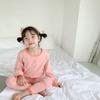 Liquidação Coleção de Roupa de Casa ~ Outono/Inverno Cor Sólida Roupa Íntima Básica para Meninos e Meninas terno Roupa de Casa Roupas e Calças de Outono para Crianças