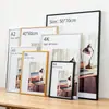 Marco de fotos A3 de ángulo recto extraíble, marco publicitario de apertura de aleación de aluminio, marco de póster 4K, marco abatible de borde estrecho, venta directa del fabricante
