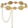 Corrente de cintura estilo boho em metal para mulheres, acessório para vestido jeans e jeans, adequada para vestidos, em estoque para atacado