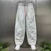 Pantalones casuales para hombre de secado rápido para exteriores, pantalones de pierna recta para otoño, pantalones nuevos para hombre 2026, pantalones deportivos finos arrugados con bloques de color