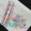 Decoraciones Ecológicas para Uñas con Purpurina, Estrella de Cinco Puntas Dorada y Plateada Mezclada con Escamas Finas Pegatinas para Uñas DIY Decoraciones