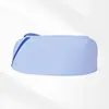Gorro de Enfermera Gorro de Cola de Milano Blanco Rosa Azul Médico Aprendizaje Prácticas Jefa de Enfermeras Quirófano Barras Finas Gruesas